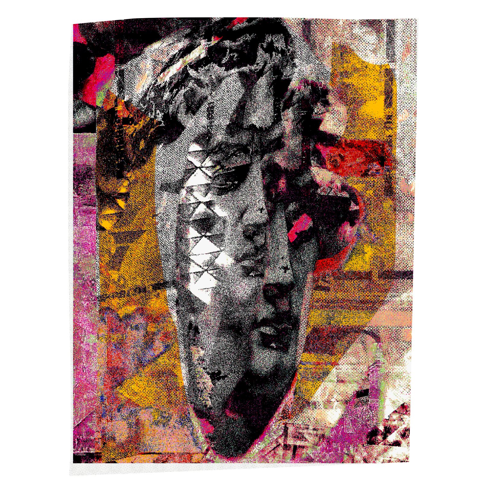 Mixed media print, untitled 005